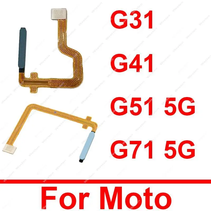 Fingerprint Touch ID Sensor Flex Cable For Motorola Moto G31 G41 G51 G71 5G Return Key Home Button Flex Cable Repair parts