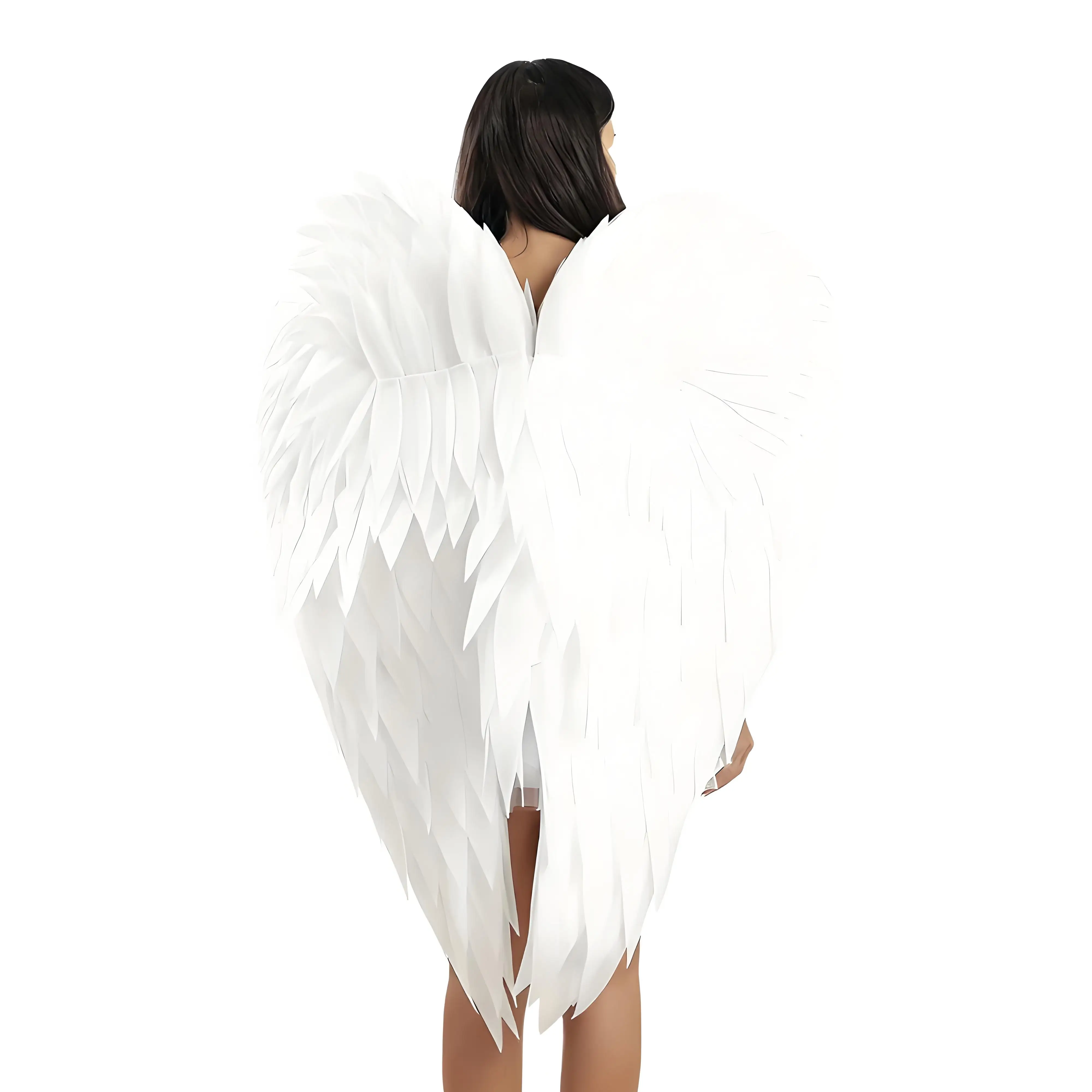 Plus Size Angel Foam Wings Halloween Christmas Simulated Feather Wing Fancy Party Show Props for Kids Adults Performance Props