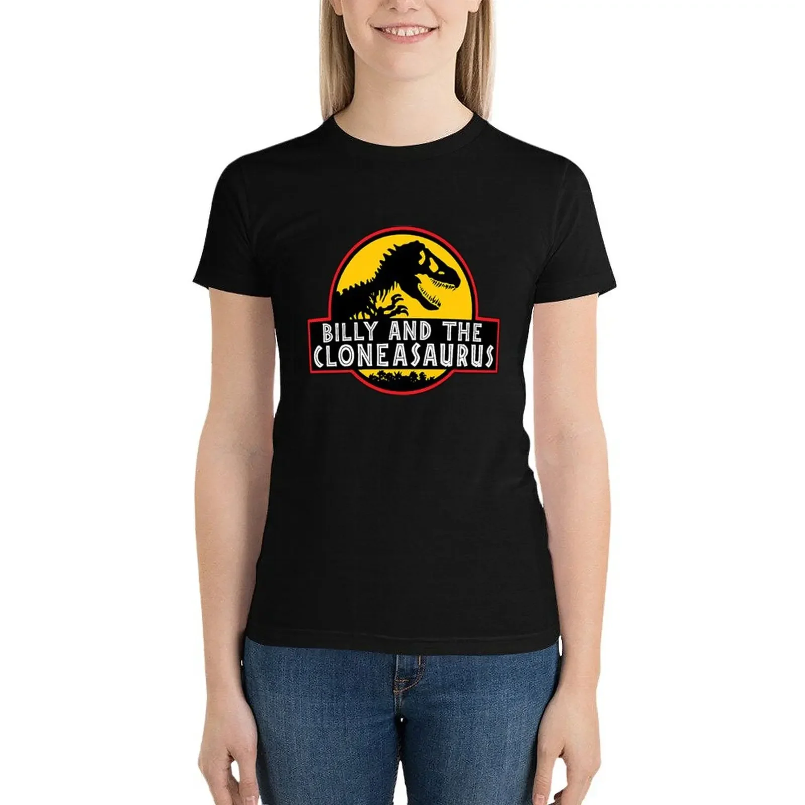 

Billy & The Cloneasaurus T-Shirt Aesthetic clothing Short sleeve tee shirts graphic tees tops T-shirt Women