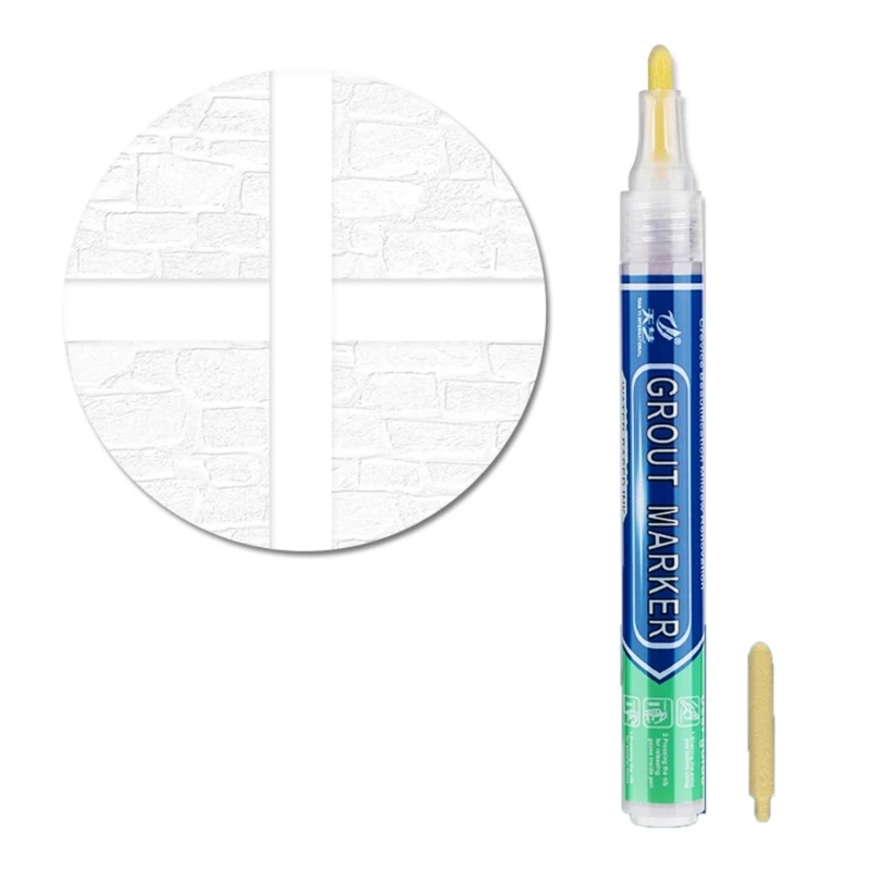 Tile Grout Pen Repair Pen Waterproof Joint Pen Tile Marker Repair Pens Grout Restorer Pen for Wall Floor Tile Lines