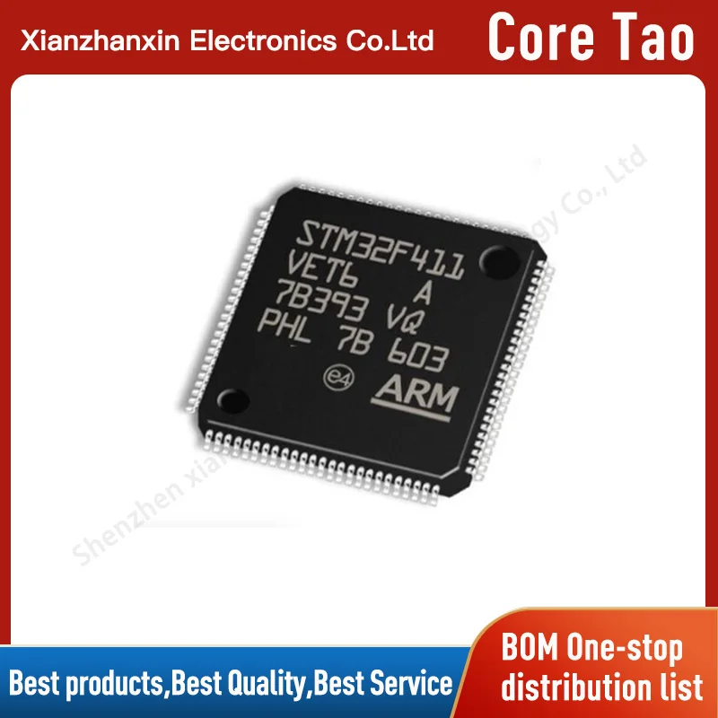 1PCS/LOT STM32F411VET6 STM32F411 411VET6  LQFP100 Microcontroller chips in stock