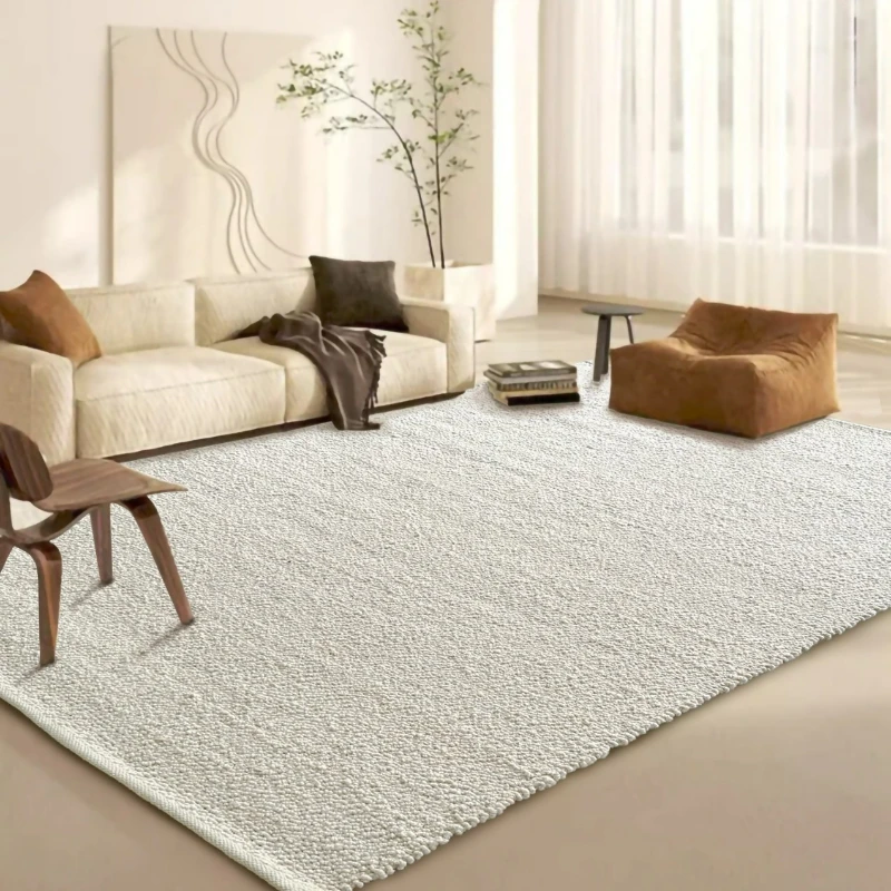 

Handmade wool living room carpet light luxury high-end home bedroom coffee table bedside blanket