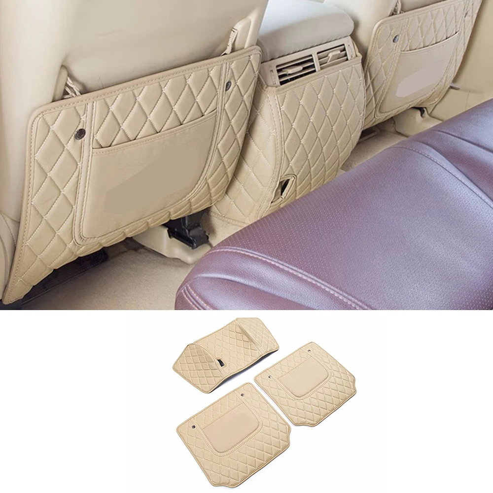 Auto Rear Seat Anti-Kick Pad Cover Car Styling Anti-dirt Mat Interior Accessories For Toyota Land Cruiser LC200 2008 - 2020