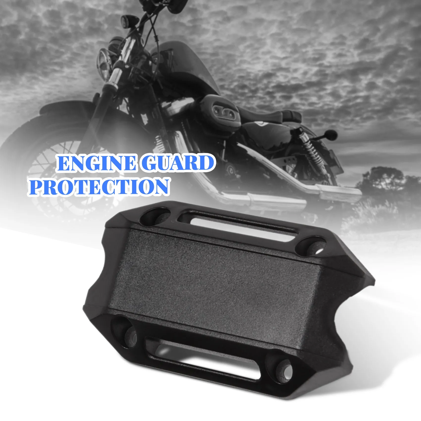 Motorcycle Engine Guard Protection Bumper Decorative Block Modified 25Mm Crash Bar for Bmw R1200Gs Lc Adv F700Gs F800Gs(Black)