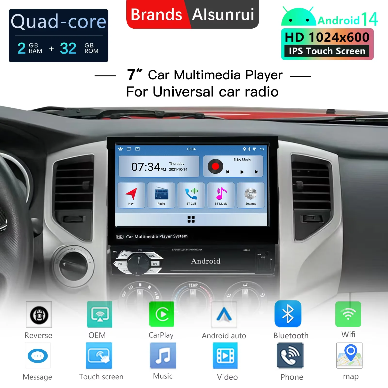 Le meilleur lecteur multimédia voiture Android Auto Android 14 pour une expérience de conduite connectée en 2024