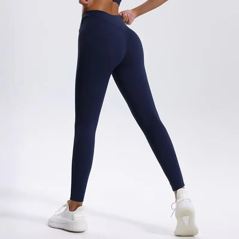 

Woman Super Soft Fabrics Yoga Pants High Waist Tights Women Push Up Sports Leggings Women Breathable higher Quality Gym Legging