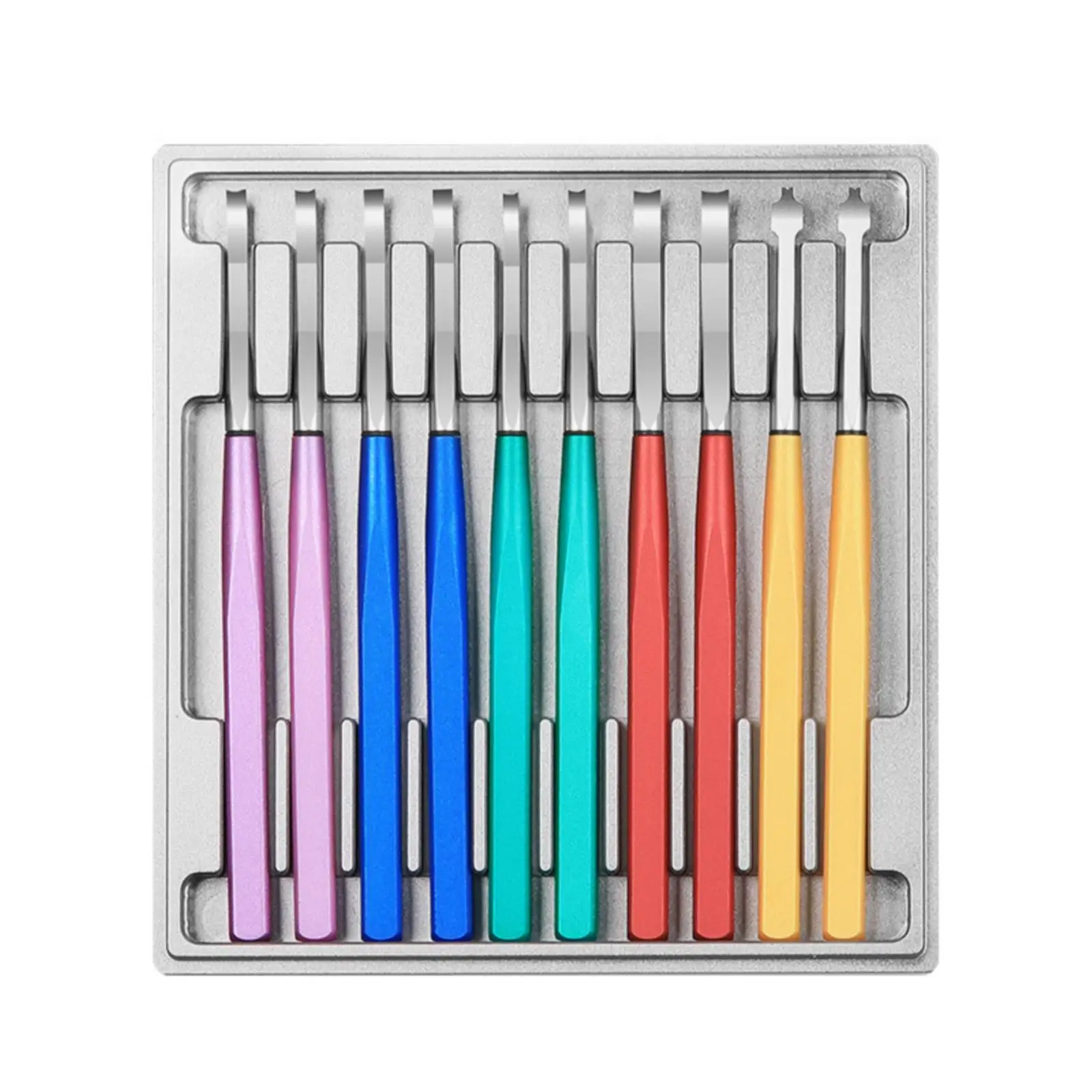Steel Alloy Watch Hand Remover Tool 10 Piece Set Professional Watchmaker Repair Kit for Delicate Dial Maintenance