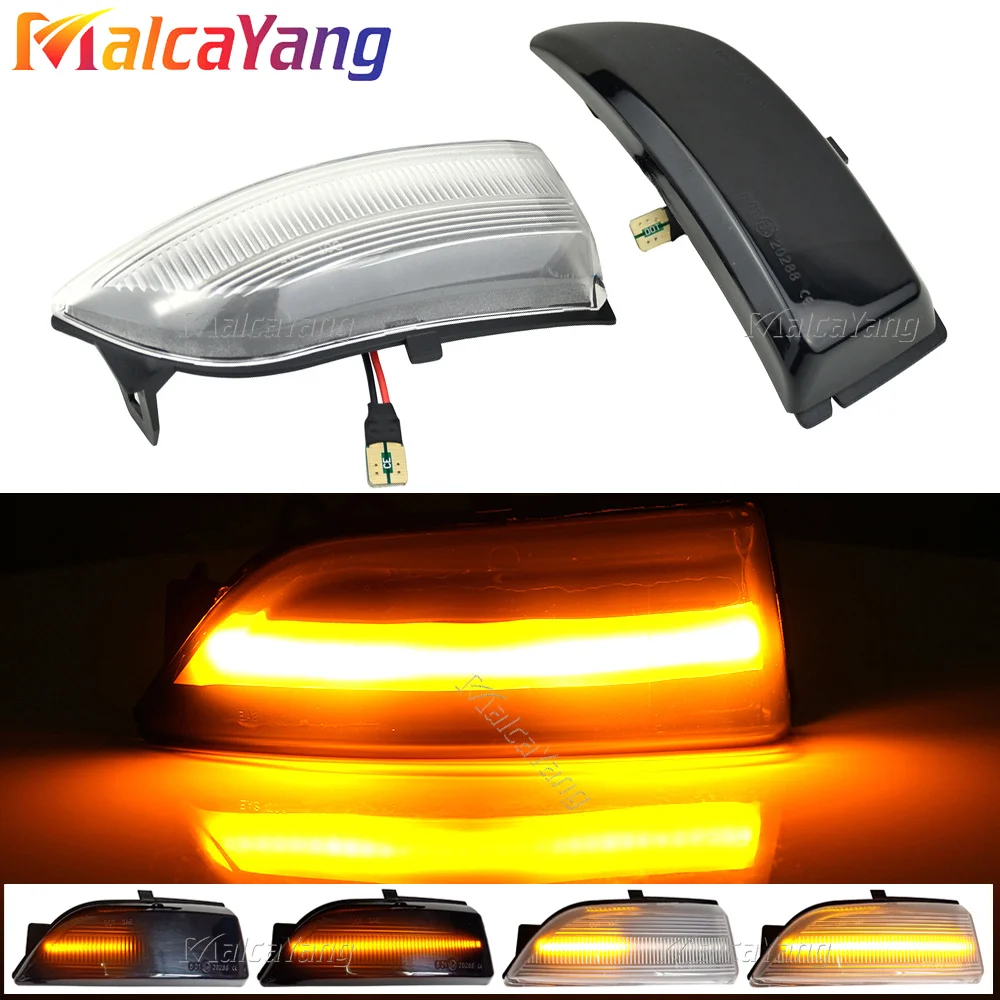 Car LED Dynamic Turn Signal Blinker Sequential Side Mirror Indicator Light 2Pieces For Ford Ranger T6 2012-2019 Raptor Wildtrak