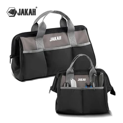 18-in bag for long tools and 10-in Tool Bag with pockets, Zip-Top Wide Mouth Tool Tote Bag Electrician Carpenter JKL-103