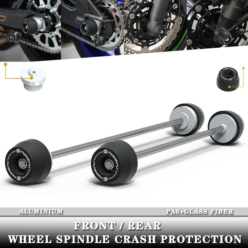

For Yamaha MT-09 MT-09SP / Tracer 9 Tracer 9 GT / 2021-2024 Front Rear wheel Spindle Crash Protection