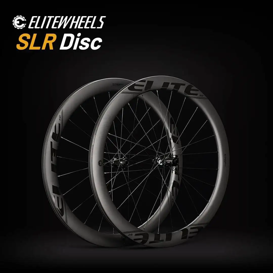 

ELITEWHEELS SLR 700c Disc Brake Carbon Road Bike Wheel Cyclocross Wheelset Clincher Tubeless RD13 Ratchet System Hub