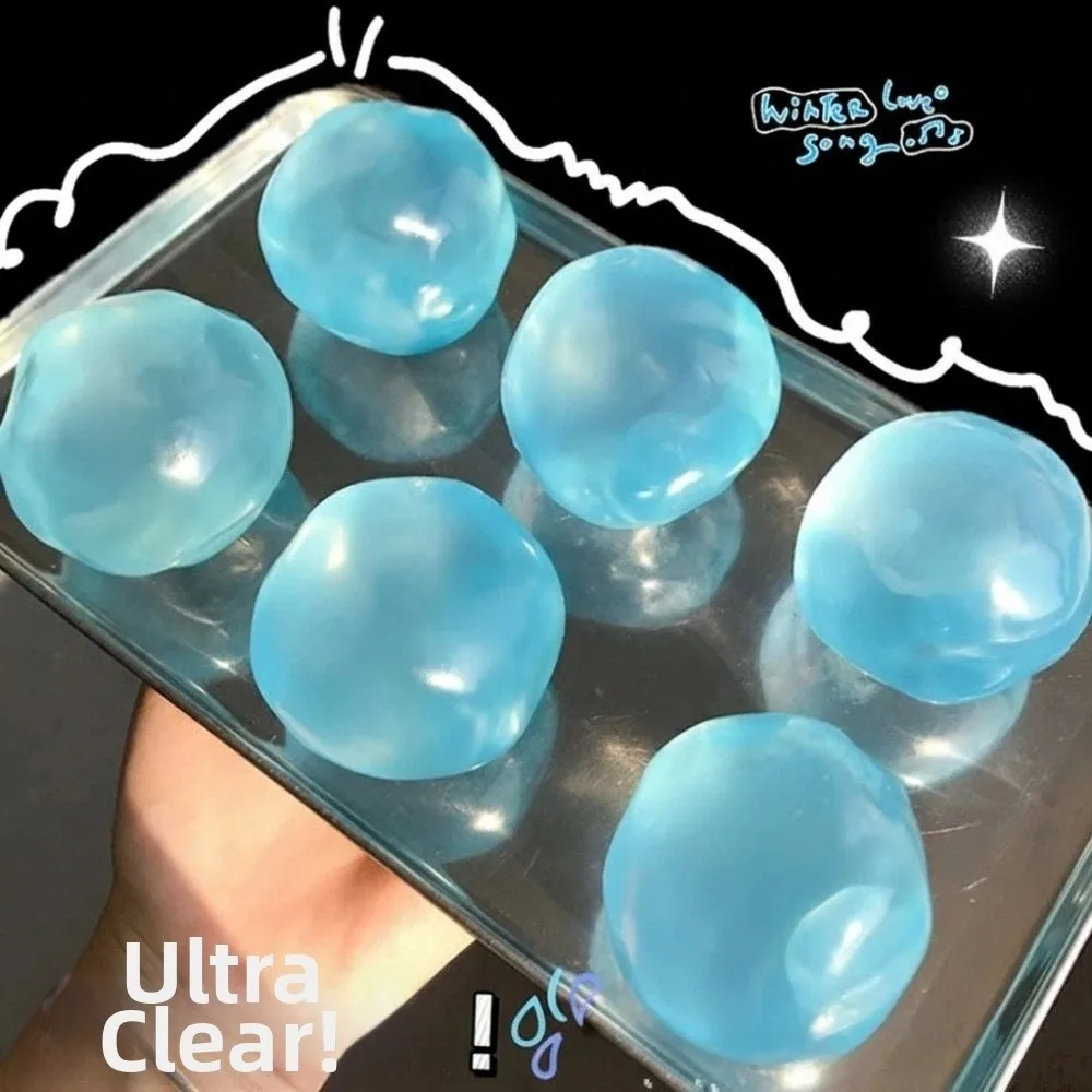 New Soft Round Stress Ball Stress Relief Shapeable Squeeze Sensory Fidget Ball Reusable Decompression Pinch For Adults