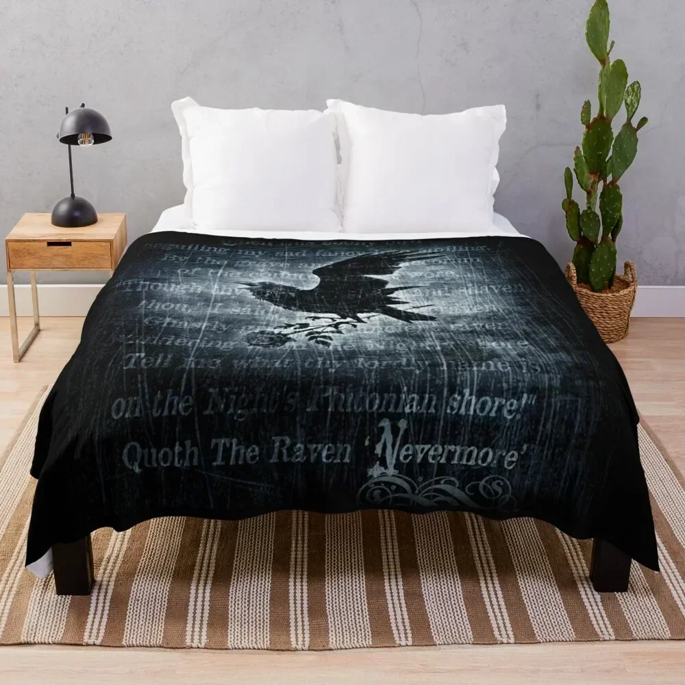 

Nevermore Throw Blanket Luxurious Soft Blanket Holiday Gift for Family