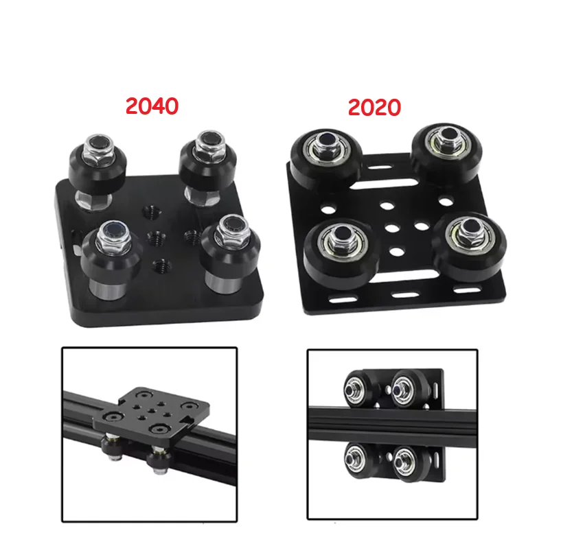

2020 V-Openbuildd Wheels V Gantry Plat Set Special Slide Plate Pulley For 2020 /2040 V-slot Aluminum Profiles 3D Printer Parts