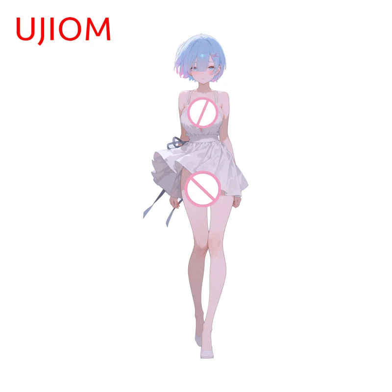 UJIOM Rem Hentai Wall Sticker Seductive Sunscreen Vinyl DIY Decal Animation Related Items For Surfboard Decoration Chambre