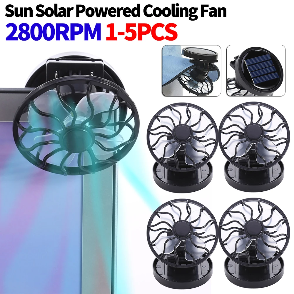 Mini Ventilador portátil con Clip con energía Solar, Enfriador de Clip con tapa para exteriores, Ventilador eléctrico de escritorio, Ventilador para dormitorio de estudiantes, aparato de refrigeración