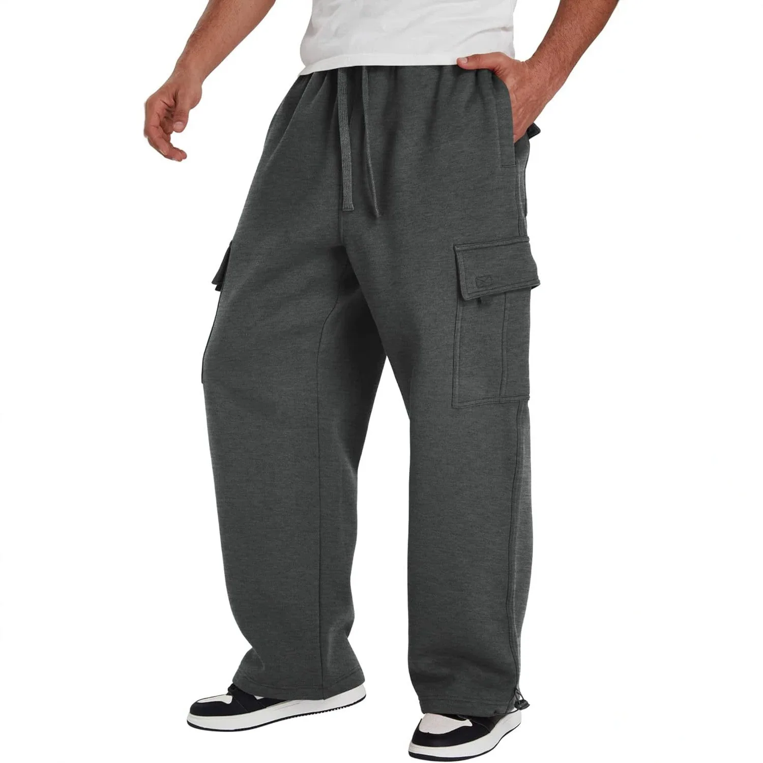 Men's 2026 Summer Multi-pocket Casual Versatile Fashion Loose Tooling Straight Trousers