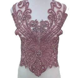 11 Color. Hand-sewn AB Glass Drill Collar.Sparkling Rhinestone Collar Flowers Shawl Shoulders Wedding Dress DIY Patch RS24481