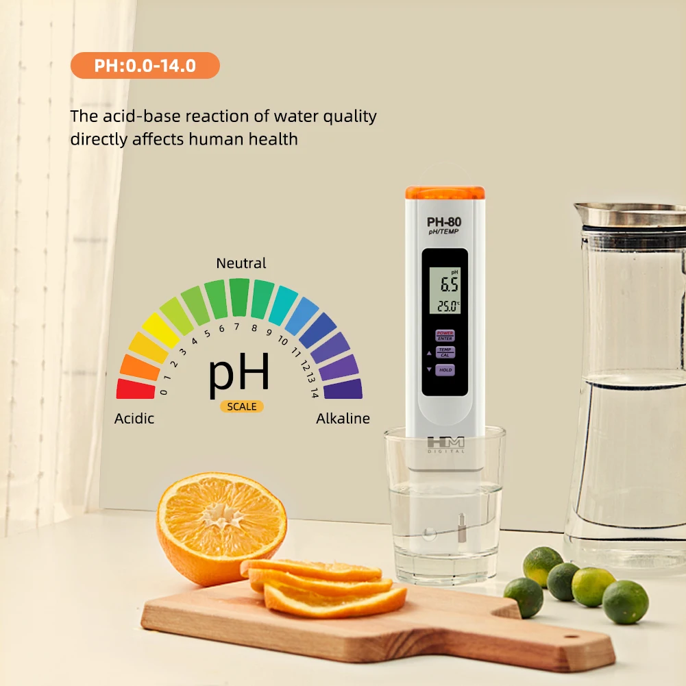Digitale Temp/Ph Meter 0.0 ~ 14.0 Hoge Nauwkeurigheid Water Quality Ph Tester Hydrotester Voor Drinken Hydrocultuur Aquarium Zwemmen zwembad