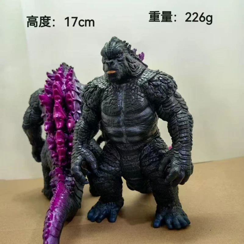 2025New 17cm Anime Godzilla X Kong The New Empire PVC Action Figures Titan Godzilla Soft Glue Monster Model Ornaments Toys Giftv
