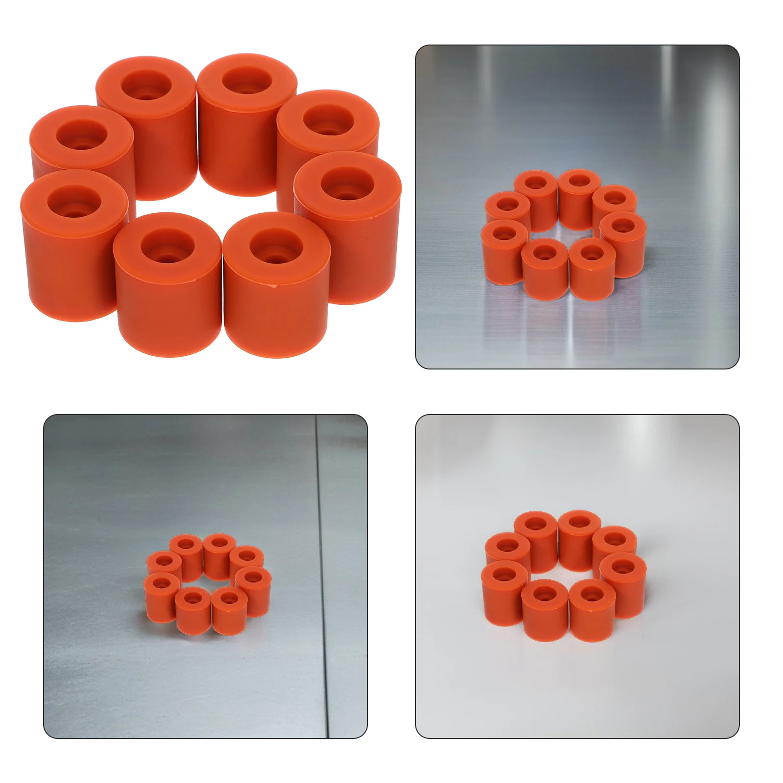 

8Pcs Silicone Bed Leveling Mounts Stable Heat-Resistant Shock Absorber Buffer Quick Setup 3D Printer Heatbed Stabilizing Parts