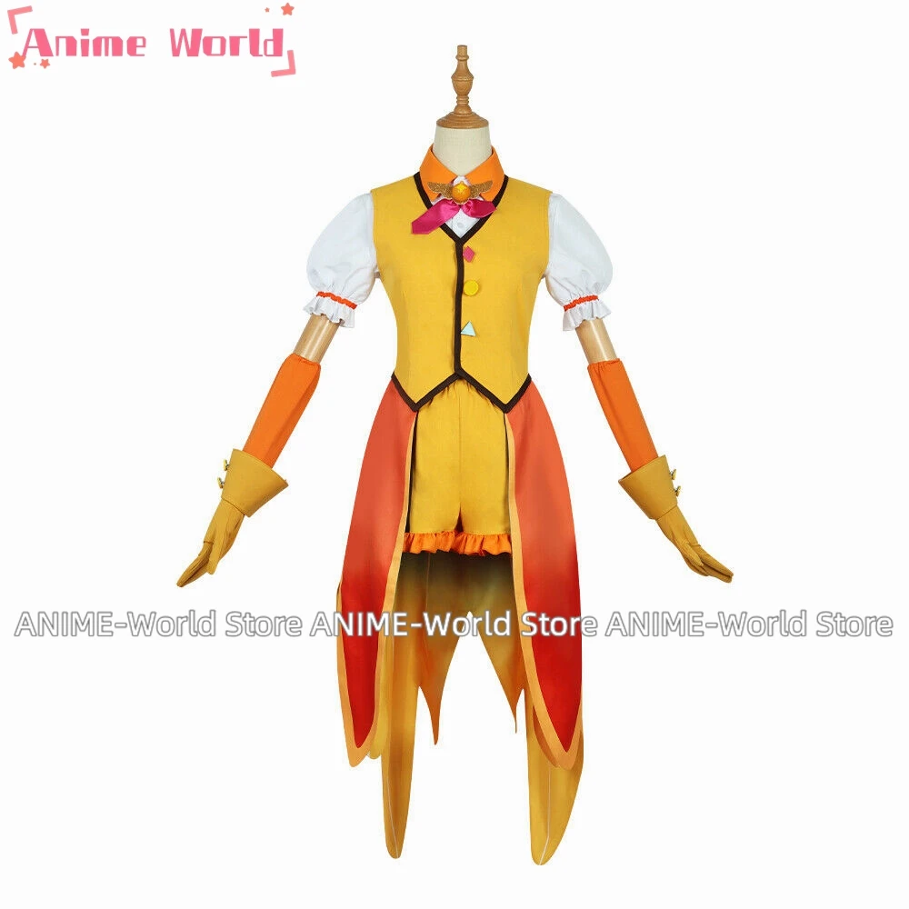 《Custom size》Anime Halloween Hirogaru Sky Precure Cure Wing Ageha Dress Cosplay Costume