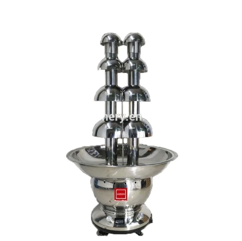 304 Stainless Steel Chocolate Fondue/8 Tier Double Tower Chocolate Fountain For Party Hotel Factory Price