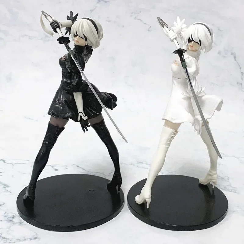 15Cm Nier:automata Yorha nr. 2-type B Pvc Anime Actiefiguren Modelcollectie Ornament Anime Cartoon Model Speelgoed Meisje Jongen Cadeau