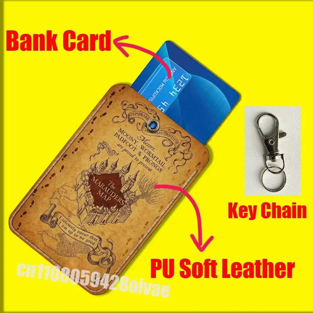 Billet la carte M-Marauders pour Clips d'identification, sac bancaire de crédit, porte-carte de repas de Bus, couverture de poche, décoration, porte-clés