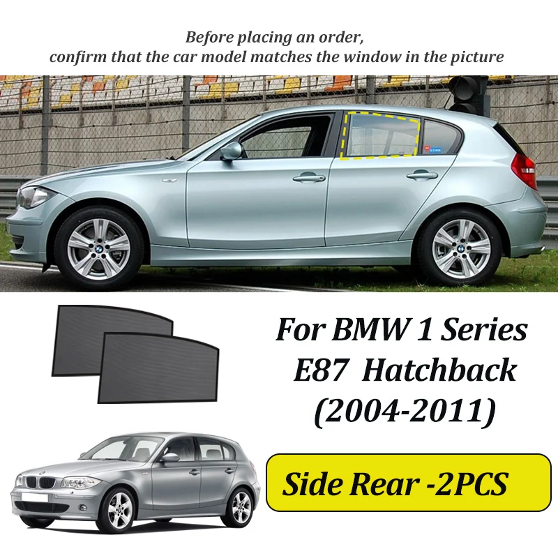 LINNUNU Voor BMW 1-serie E87 F20 2004-2014 Magnetische Auto Zonnescherm Voorruit Gordijn Zijruit Zonnescherm UV Bescherming onderdelen