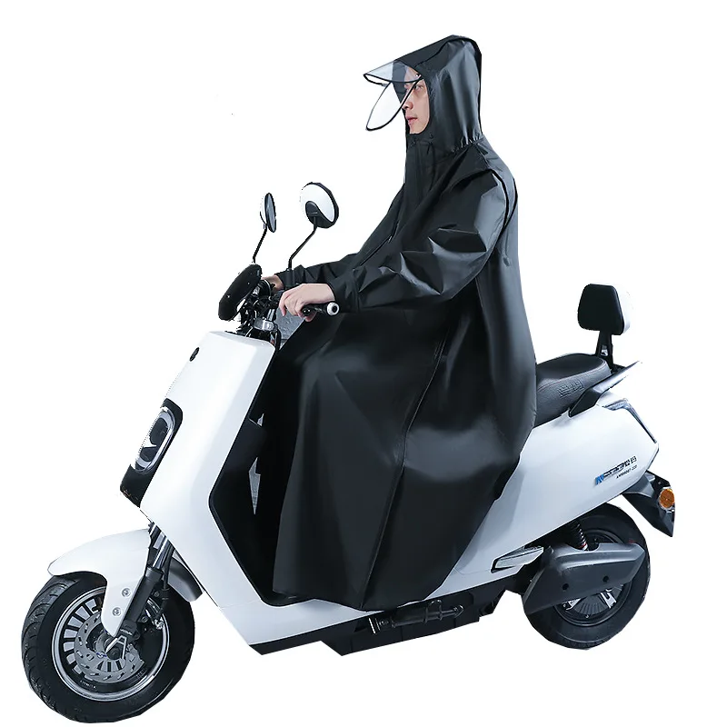 

Женское длинное пончо от дождя, водонепроницаемое для всего тела для скутера электронного велосипеда, цельное