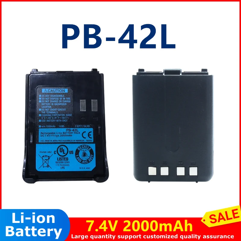 

PB-42L walkie talkie rechargeable battery Li-Ion Battery 7.4V 2000mAh For Kenwood Radio TH-F6 TH-F6A TH-F7 TH-F7E Lithium ion