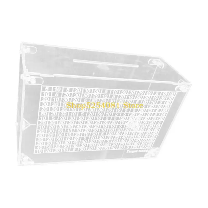 AXYC Acrylic Money Box Piggy Banks Planning Tool with Number For Home Saving Tracking