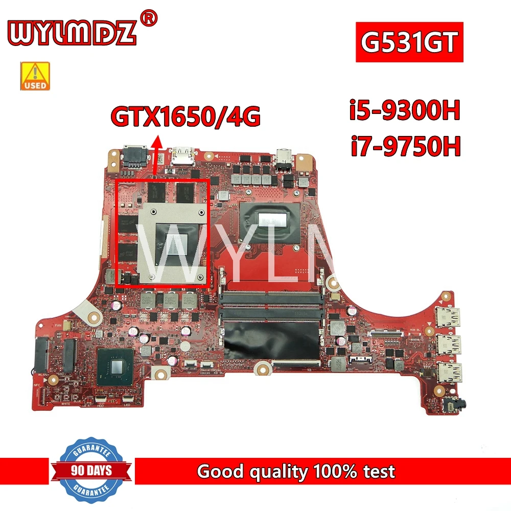 

G531GT i5/i7 9th Gen CPU GTX1650/4G GPU Laptop Motherboard For Asus ROG Strix G G531GT G531G G531GW G531GU Mainboard