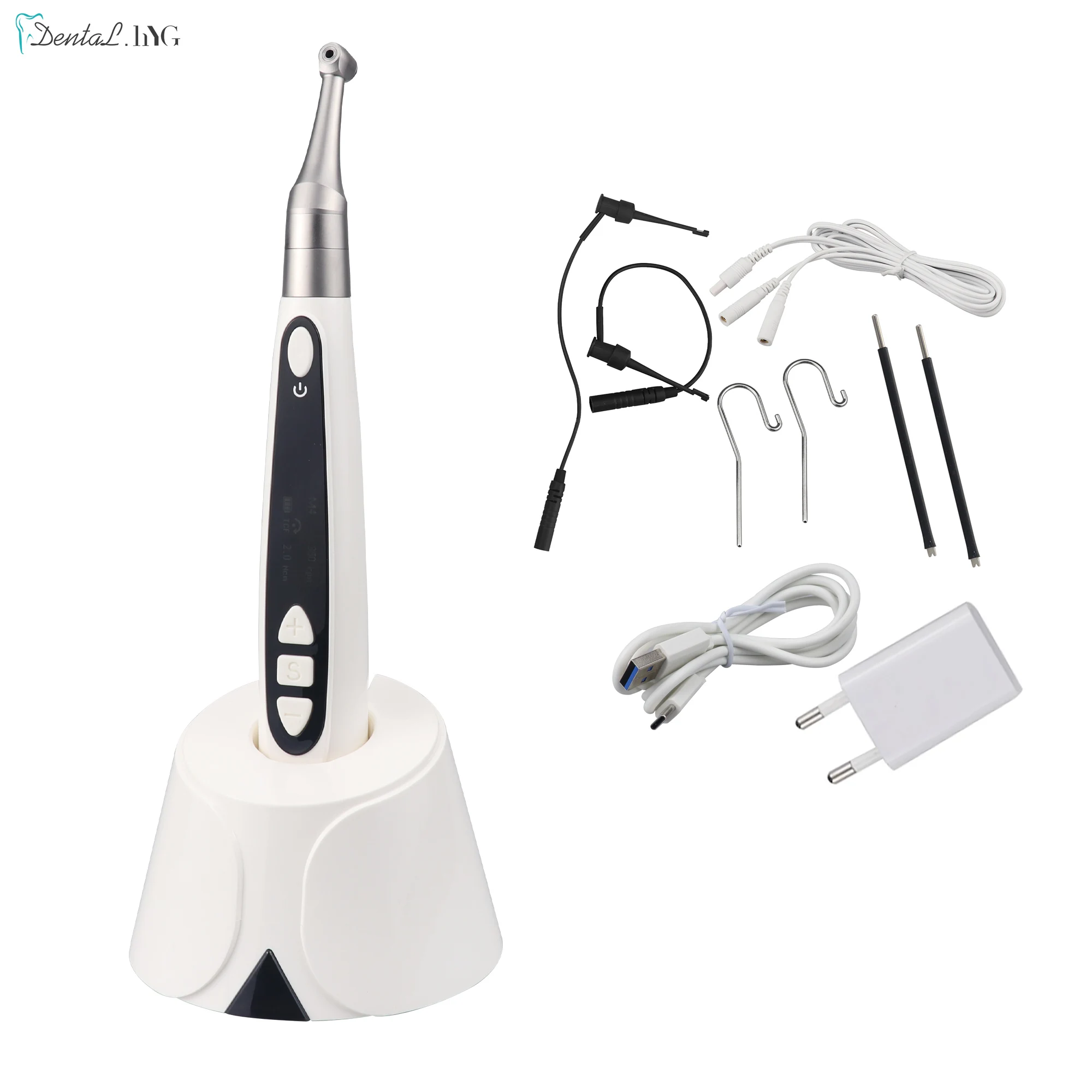 

Dental LED Wireless Mini 1:1 Contra Angle Endo Motor Endodontic Built In Apex Locator Treatment Root Canal Therapy Instrument