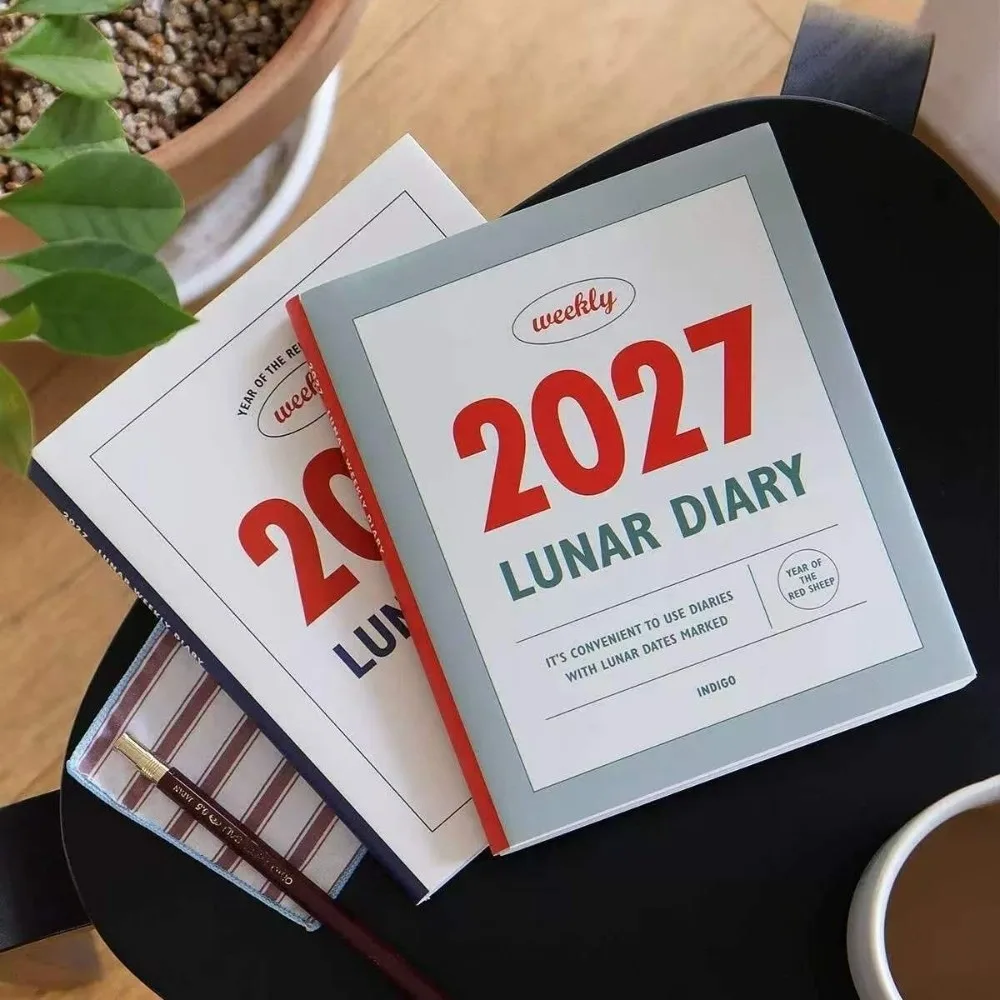 New with Calendar 2027 Notebook Weekly Layout Self Discipline Check-in Weekly Planner Diary Book Office Work