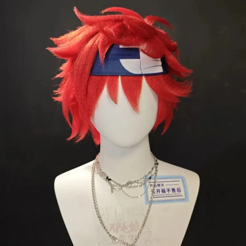 Estilo SK∞ SK8 O Infinito ‌ Kiano Reki ‌   Hasegawa Ranga COS personalizado vermelho resistente ao calor cabelo sintético festa de Halloween cosplay