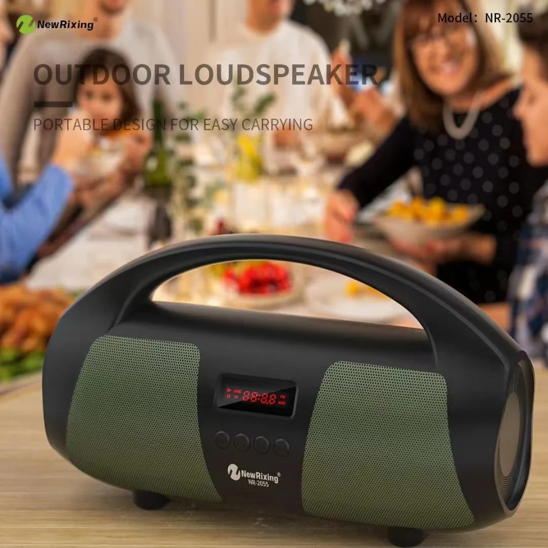 NR2055 Bluetooth speakers Portable Wireless Subwoofer TWS High volume sound column boombox outdoor Audio system For Computer pc