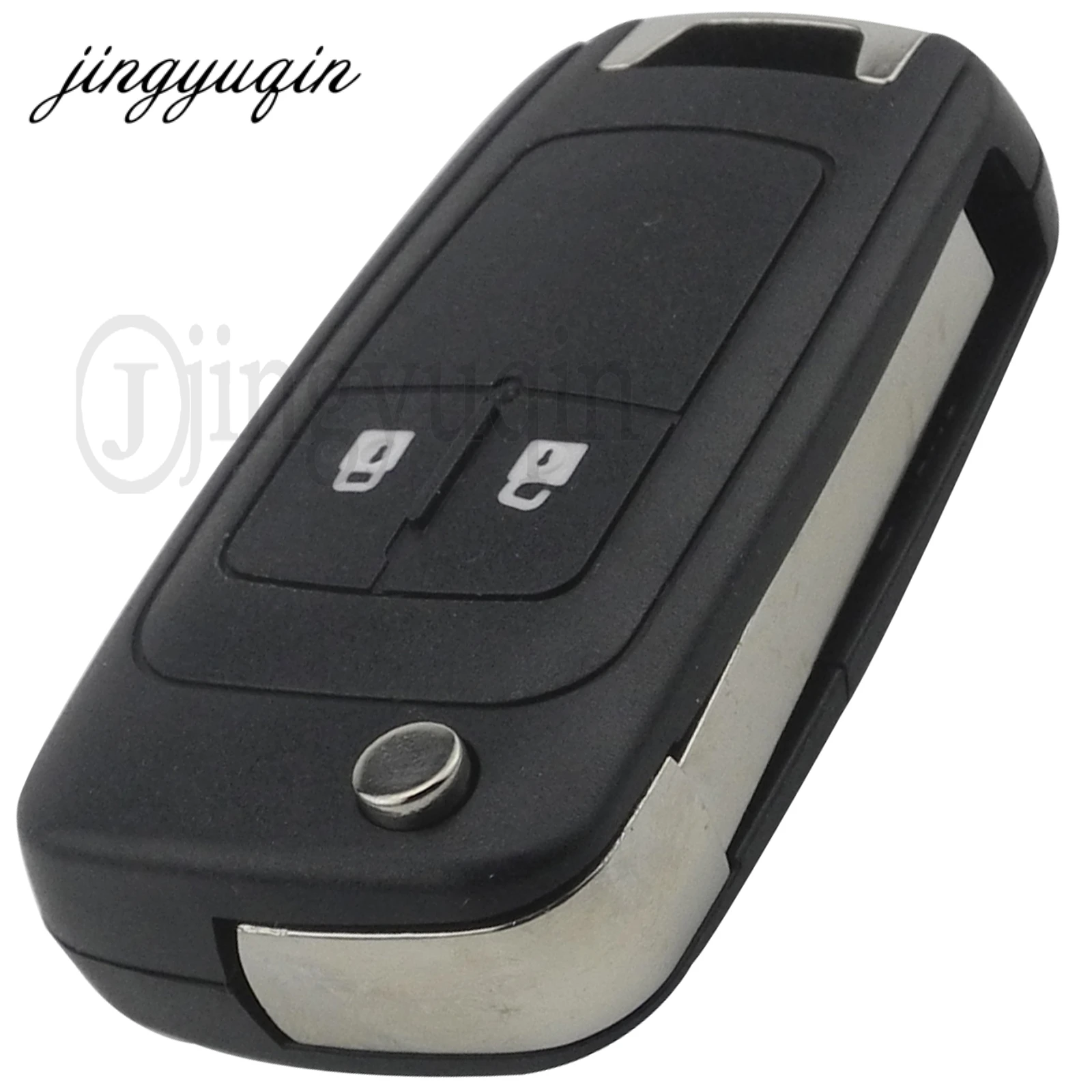 jingyuqin 2/3/4 Button Uncut Car Remote Key DIY for Chevrolet Cruze Aveo Orlando Sail 2 Buttons with 433MHz ID46 PCF7931E Chip