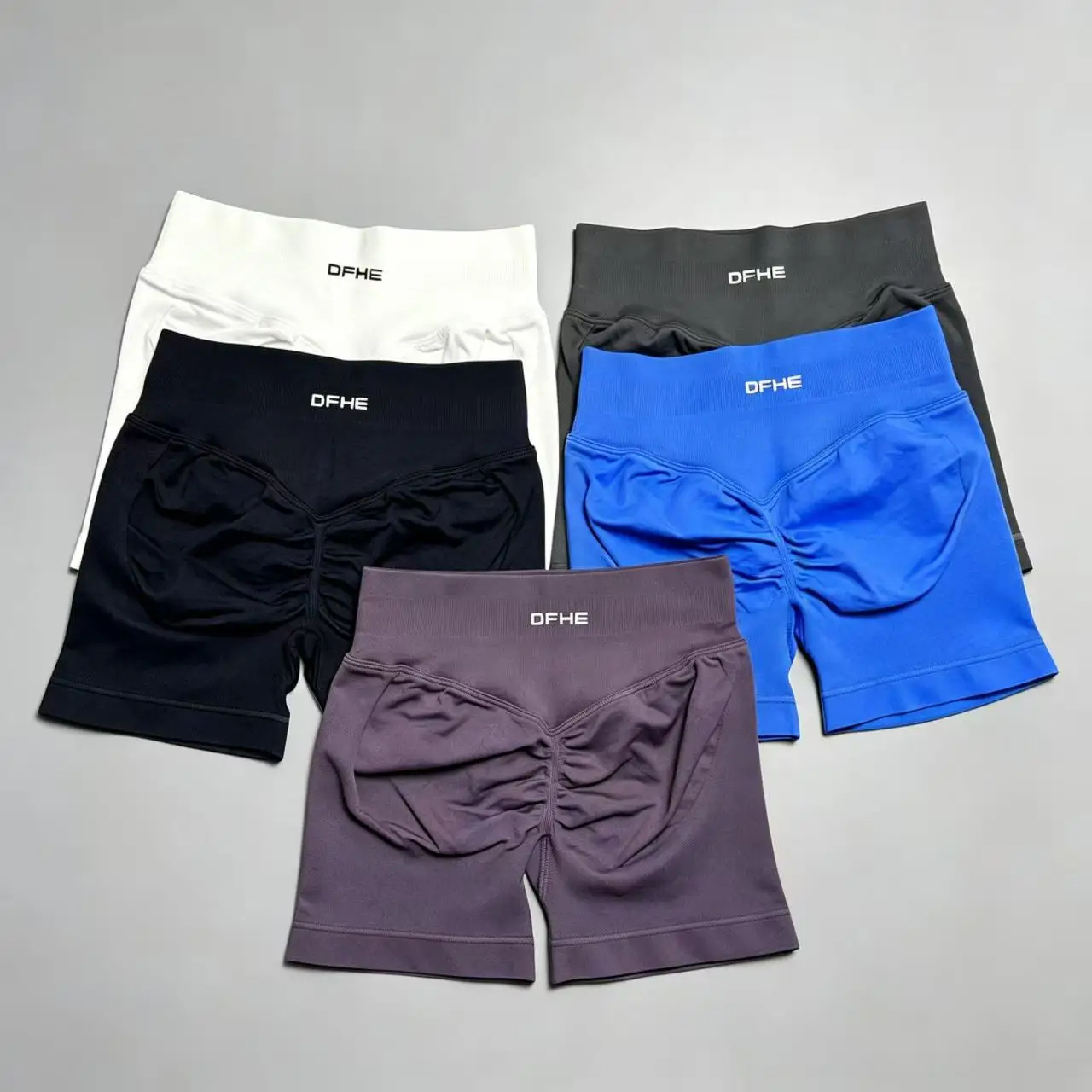 DFHE Camisole Fitness Shorts, High Waisted and Hip Lifting Yoga Shaping Shorts, Breathable Sports Running Fitness Shorts