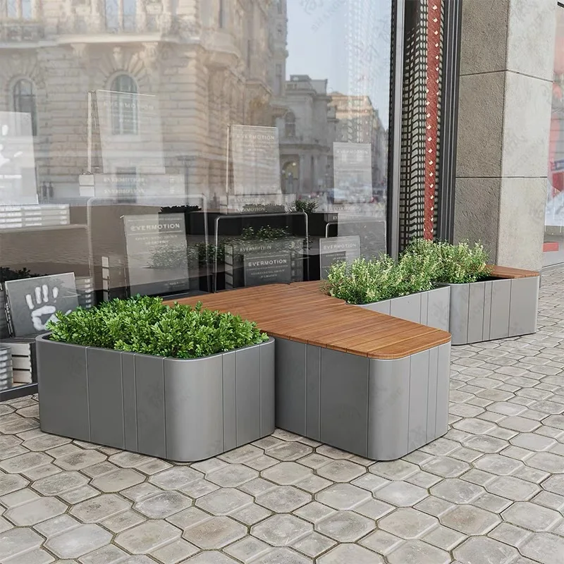 صندوق زهور FRP خارجي مزيج مستطيل #3