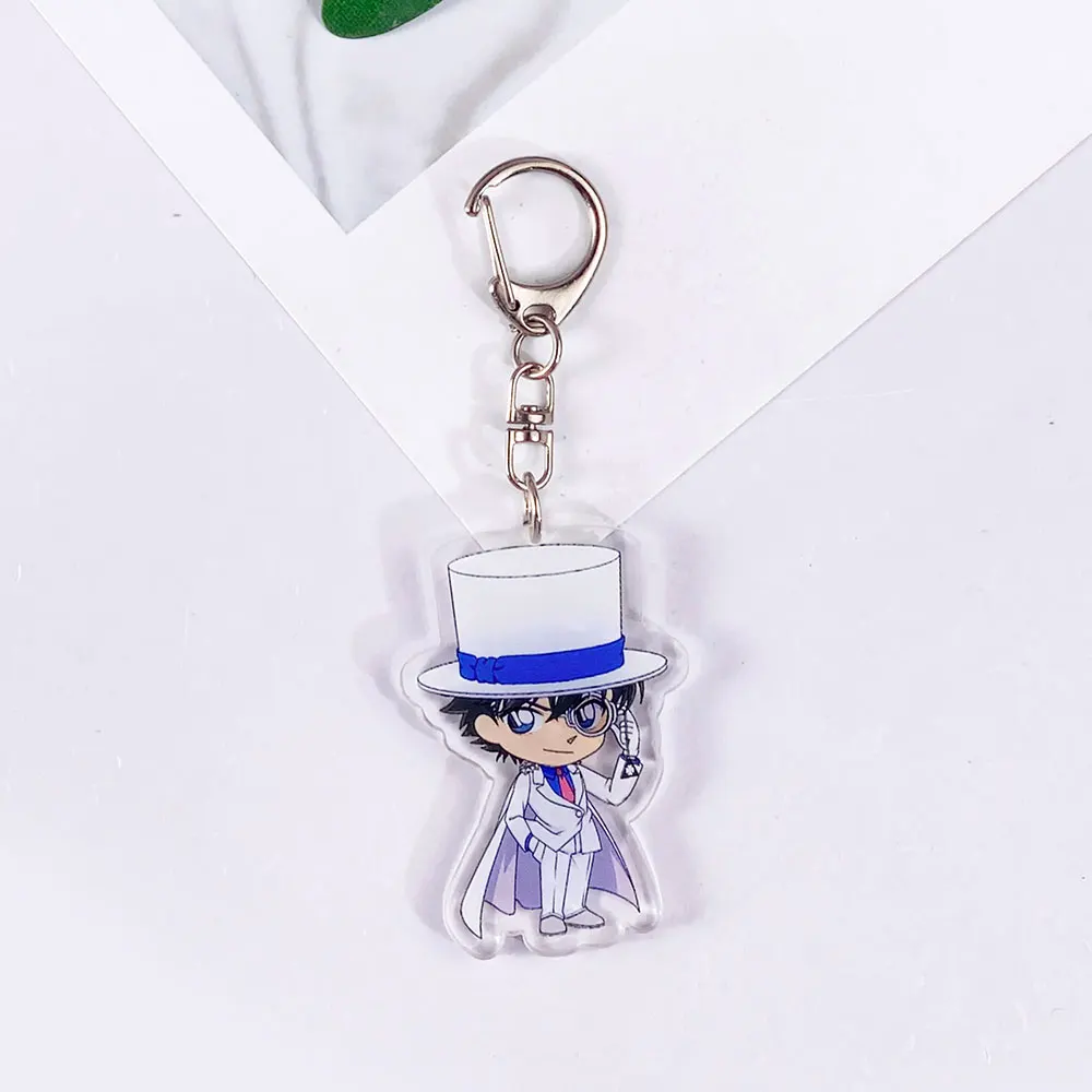 شخصيات أنيمي المحقق كونان الاكريليك لطيف المفاتيح الاكسسوارات حقيبة سحر ظهره قلادة الكرتون كيرينغ هدايا للأصدقاء