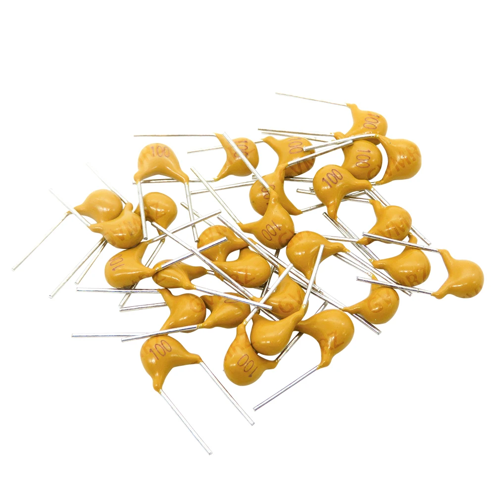 100PCS 50V Monolithic Ceramic Capacitor DIP Type Assorted Values 10pF–10uF Through Hole Electronic Component