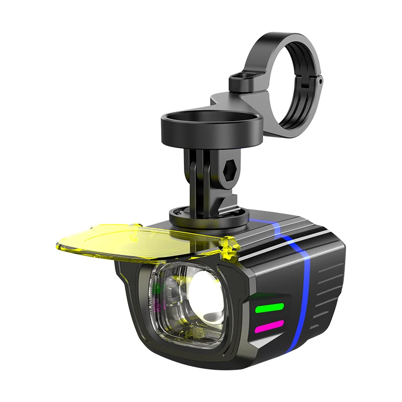 Lampu Depan Sepeda 1100LM, Lampu Sepeda Aluminium Alloy Tahan Air, Lampu Depan Sepeda dengan Remote Control, Aksesoris Sepeda