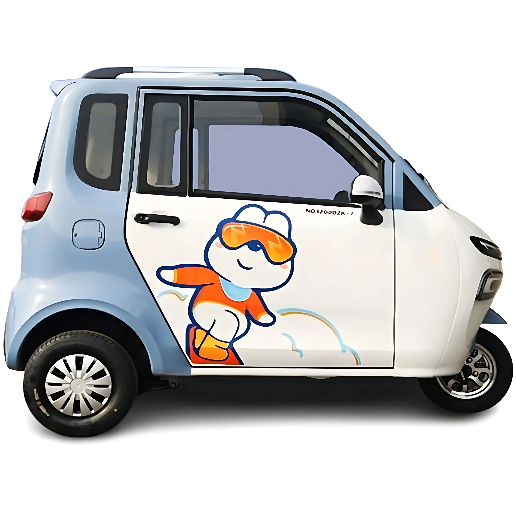 1000W Electric Motorized 3-Wheel Tricycle with 48V/60V/72V Options Closed or Open Body-Passenger Cargo Use  Certified