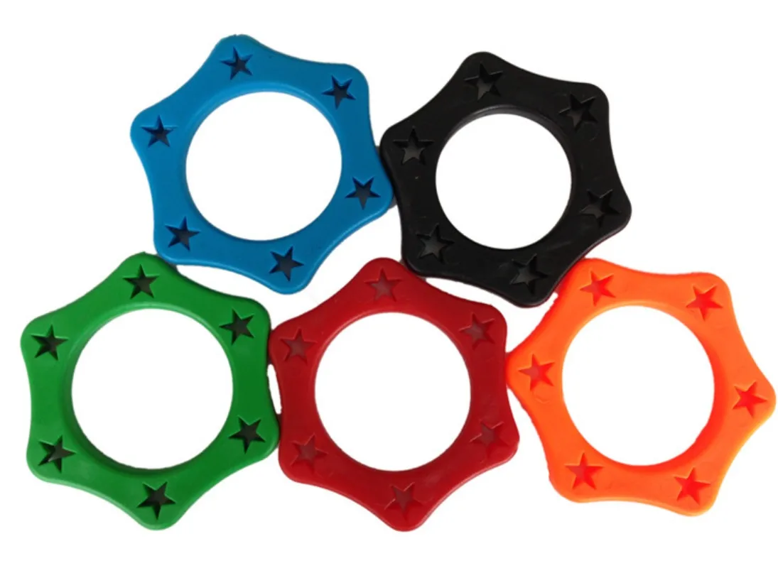 Microphone protective ring, hexagonal anti-roll ring KTV microphone clip, microphone protective cover accessories, anti-skid