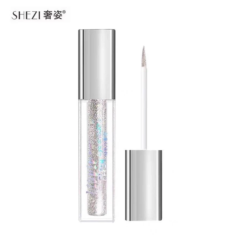 Shezi – surligneur liquide 6.5g, maquillage couché, ver à soie, fard à paupières, lèvres scintillantes, multifonction, diamant, mettant en valeur la beauté