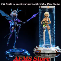 86TOYS 1/12 Scale Soldier Mobile Suit Girl Dolls Dustproof Box Maintenance Bunker Luminescent Display Stand For 6