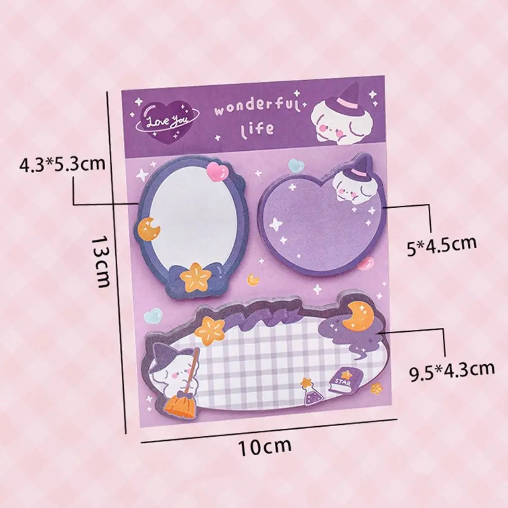 Kawaii Cartoon Harvey Rabbit Bear Sticky Notes Memo Pad, Cute Message N Times Sticky Office Staacquering Supply, Journal License