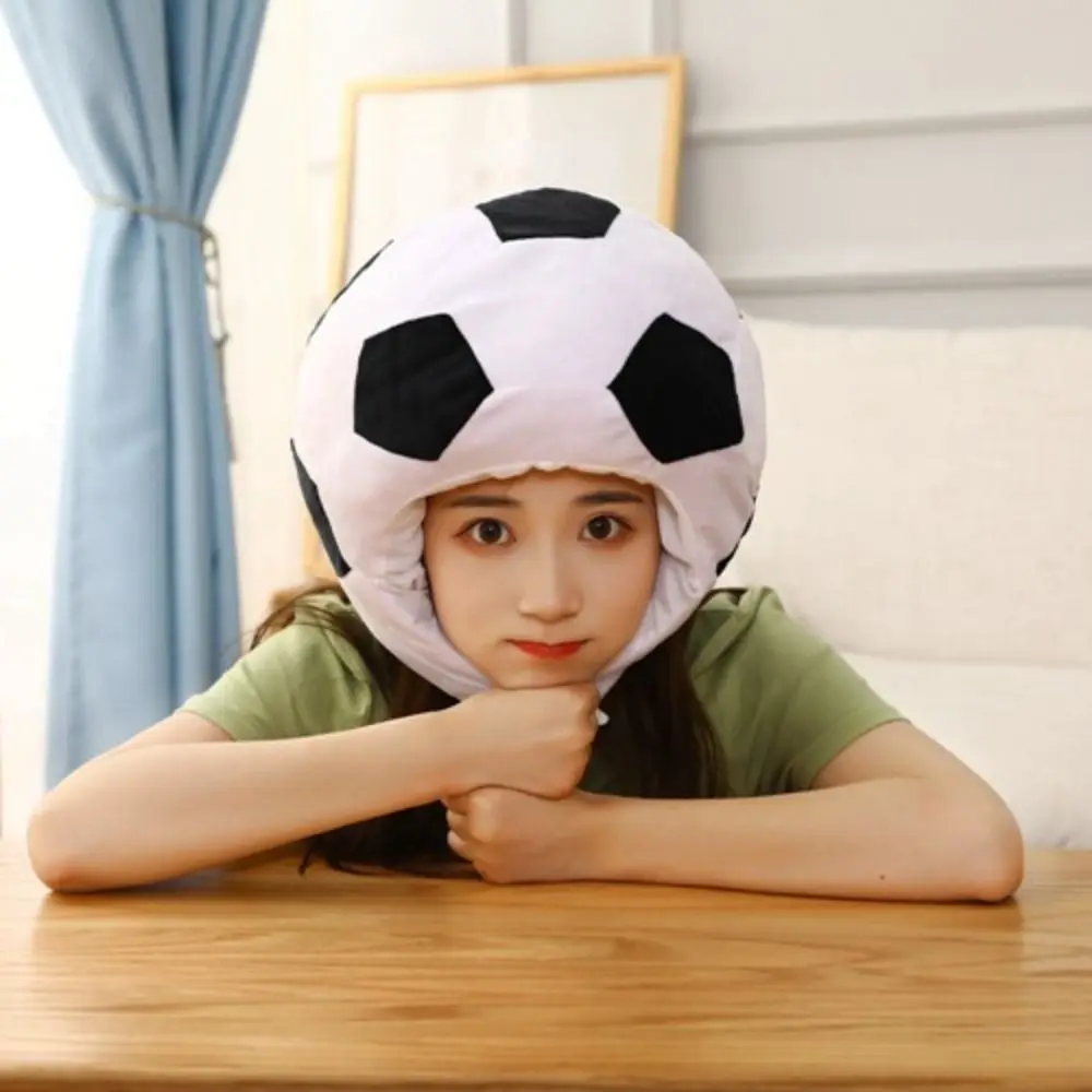 Lindo y Divertido Casco de Fútbol Americano, Suave y Cómodo, Gorro con Forma de Balón de Fútbol, Disfraz de Cosplay